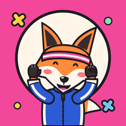 The Tallywick app icon: a cheering fox in a headband.